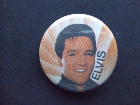 Elvis Presley rockzanger gestreepte achtergrond